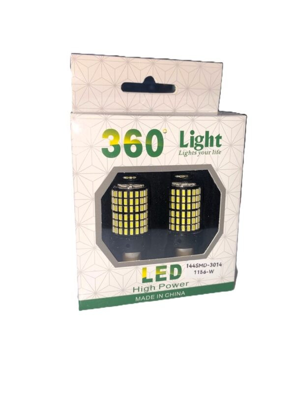 لامپ فندوقی 144SMD T20 1156سفید (تک کنتاک)