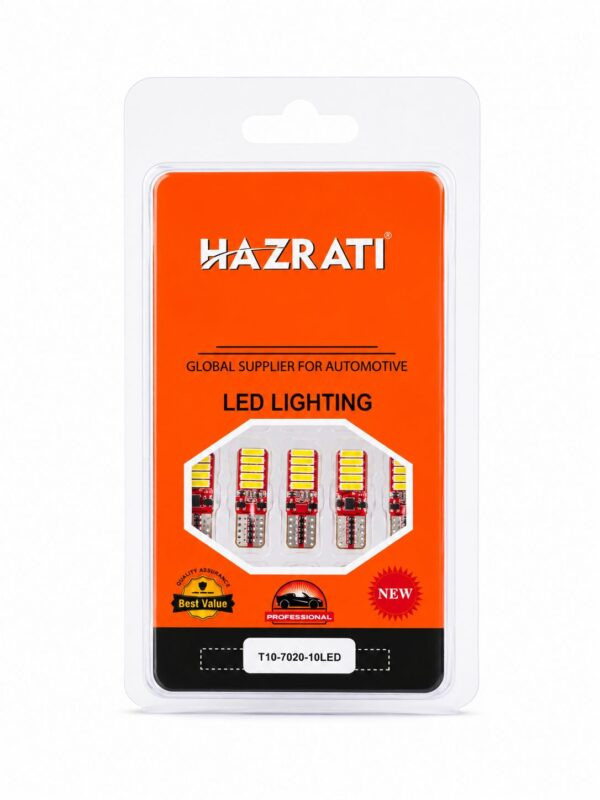 چراغ پارک HAZZRATI T10 7020 10LED (بسته 20 عددی)